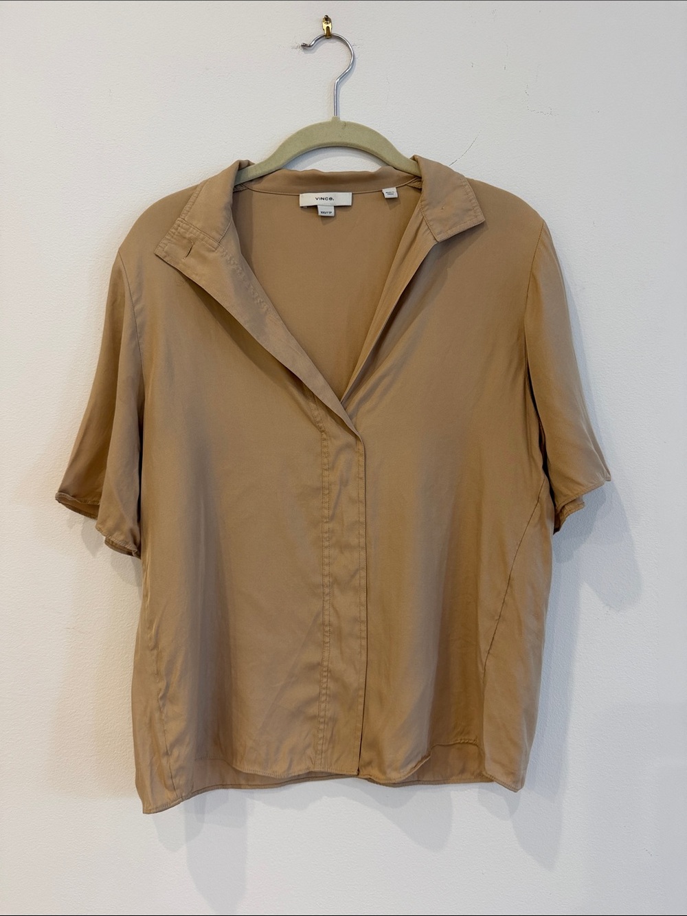 Vince Camel Short-Sleeve Button-Down Shirt